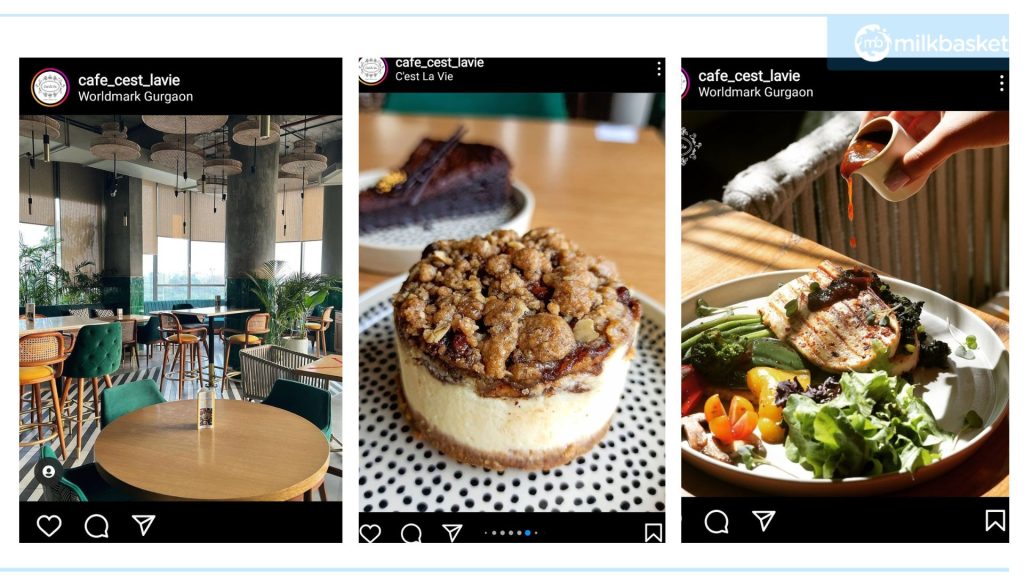 Cafe C'est La Vie's tempting Instagram Posts & stories