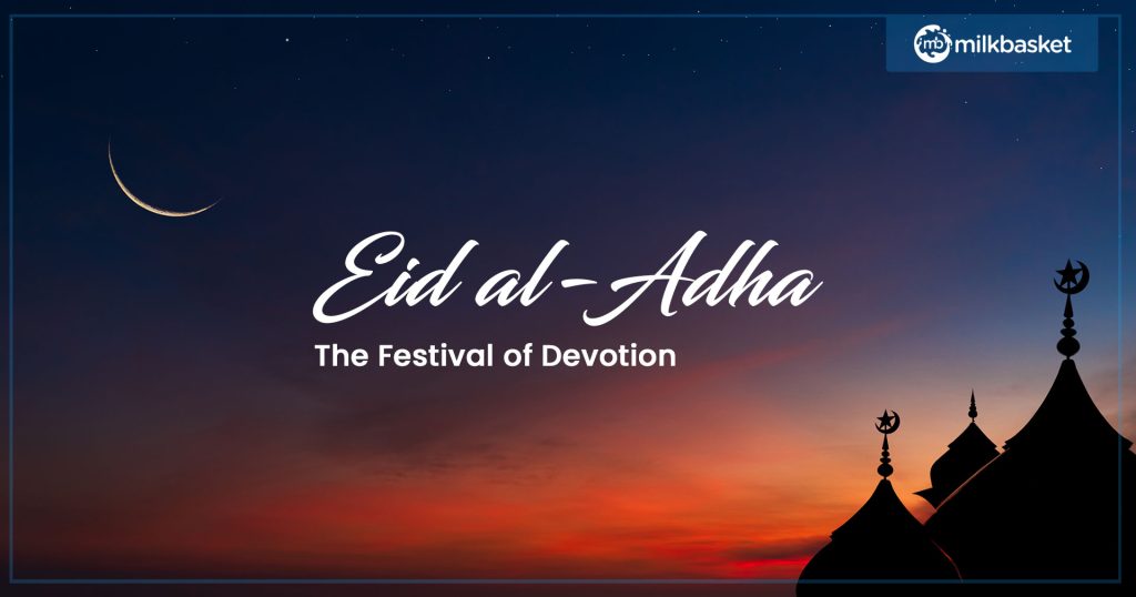 The beauty of Eid festival night sky