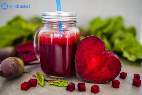 Beetroot sliced, juiced, and whole. Good for monsoon health