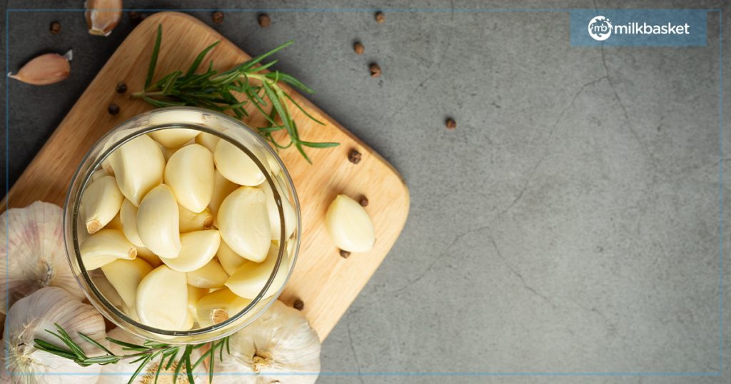 peeled garlic is an important vegetable SKU