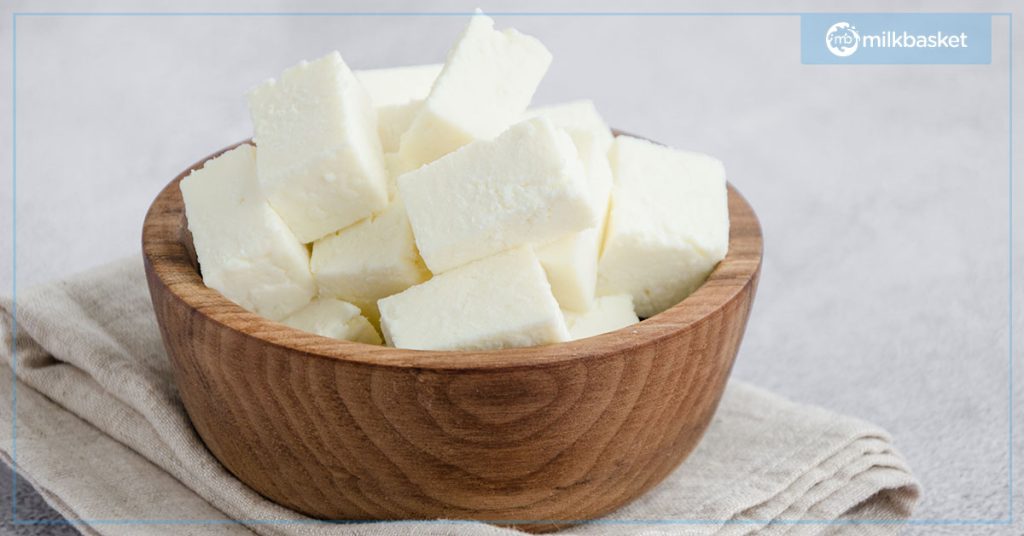 paneer or indian cottage cheese is a high protein vegetarian food