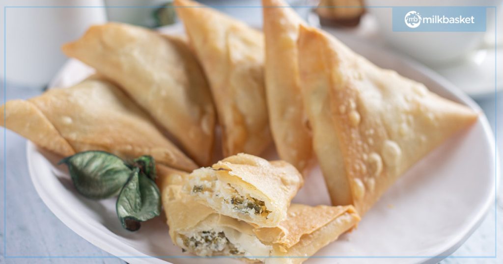 baked samosa for a low calorie indian snack