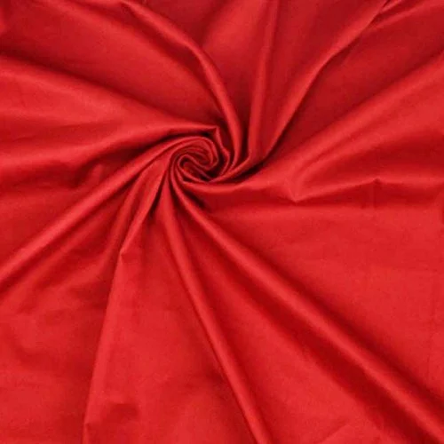 Vibrant red cloth, a Ganesh Chaturthi essential puja item used for covering the deity's altar during rituals.