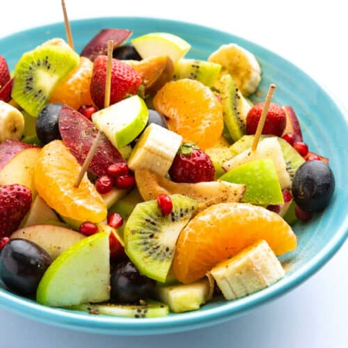 Fruit chaat is a good no-cook dish you can make for teacher's day