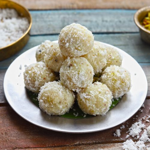 Coconut ladoo is a good no-cook dish you can make for teacher's day